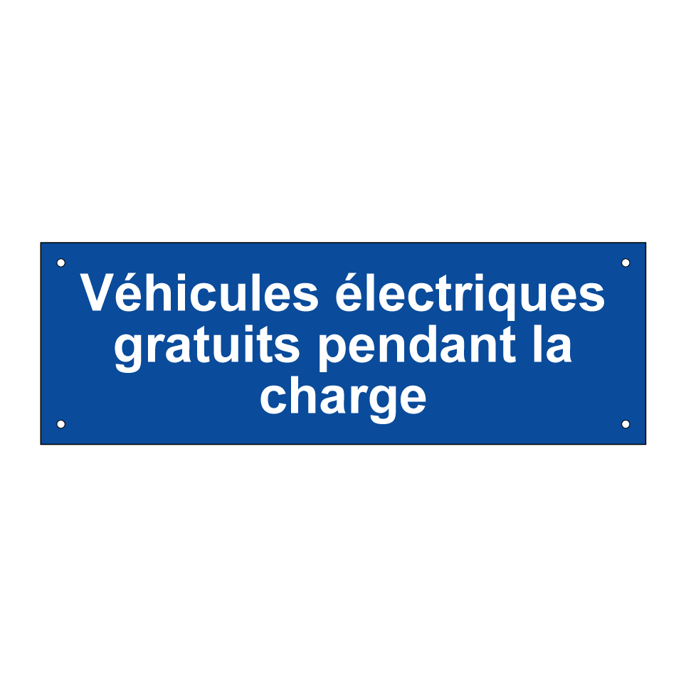 Véhicules électriques gratuits pendant la charge