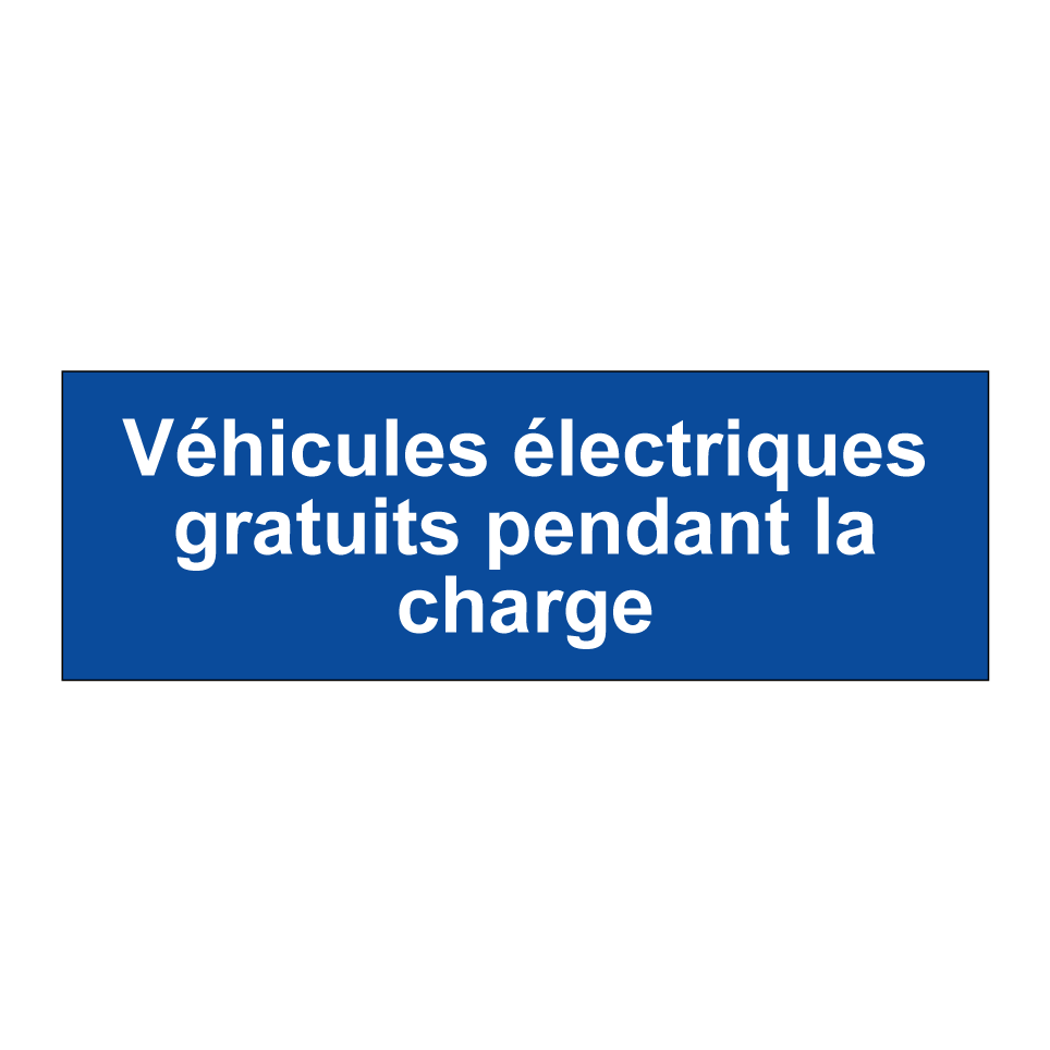 Véhicules électriques gratuits pendant la charge