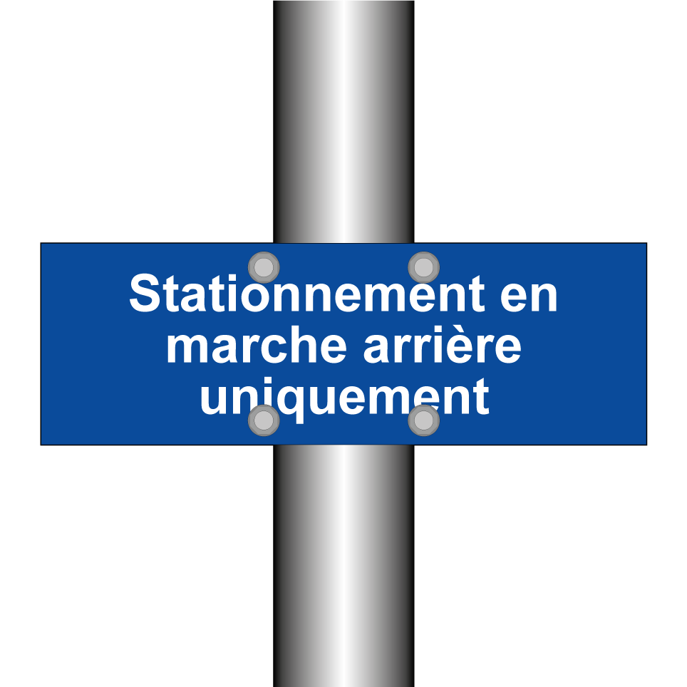 Stationnement en marche arrière uniquement