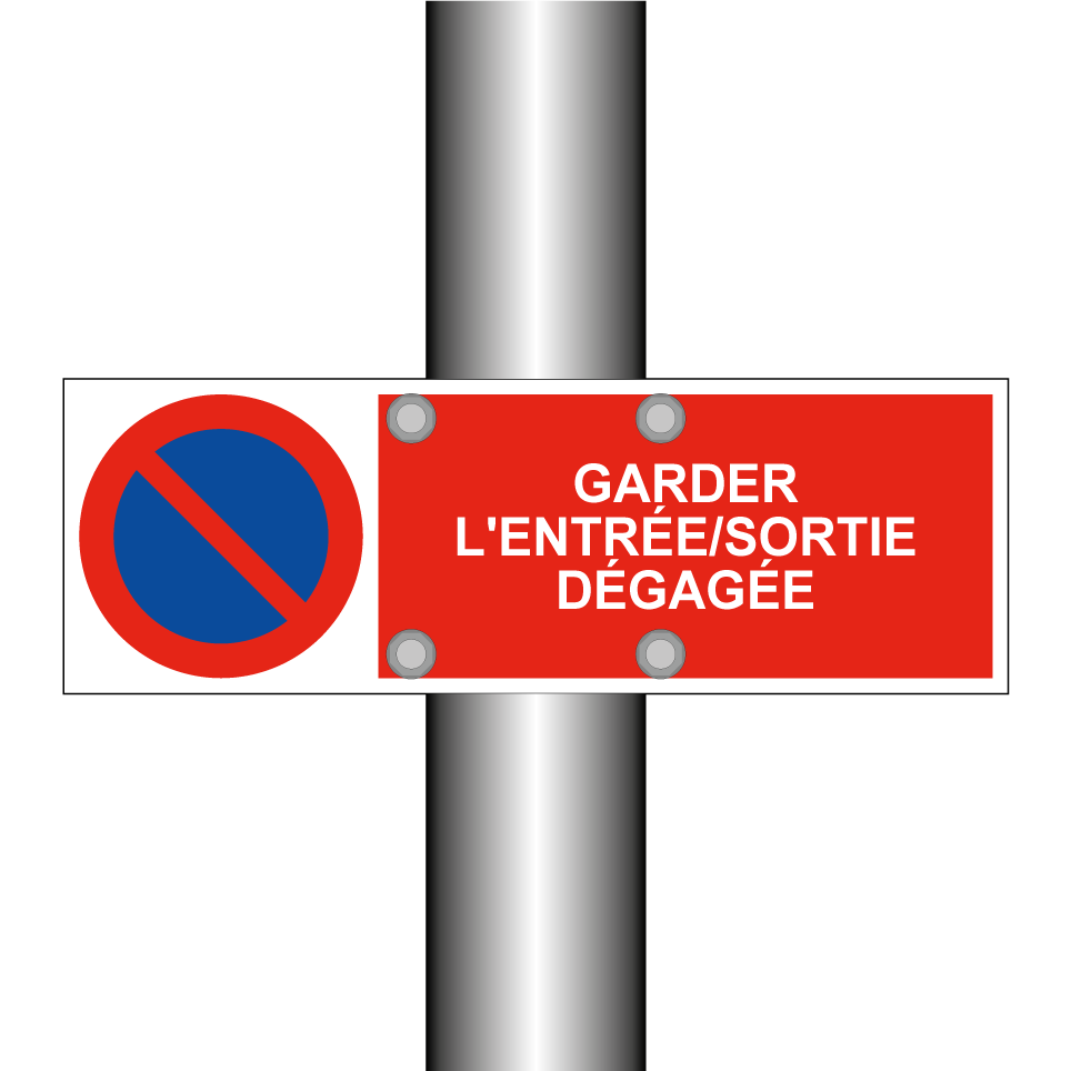 Garder l'entrée/sortie dégagée