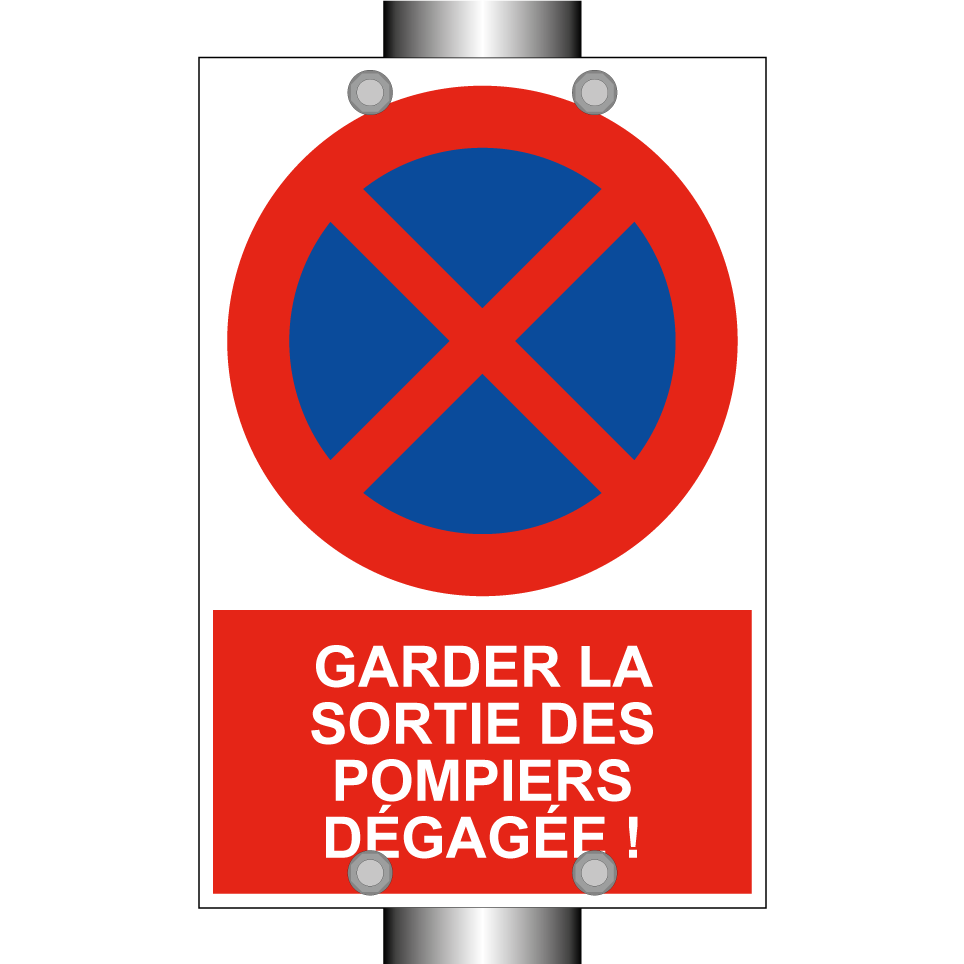 Garder la sortie des pompiers dégagée !