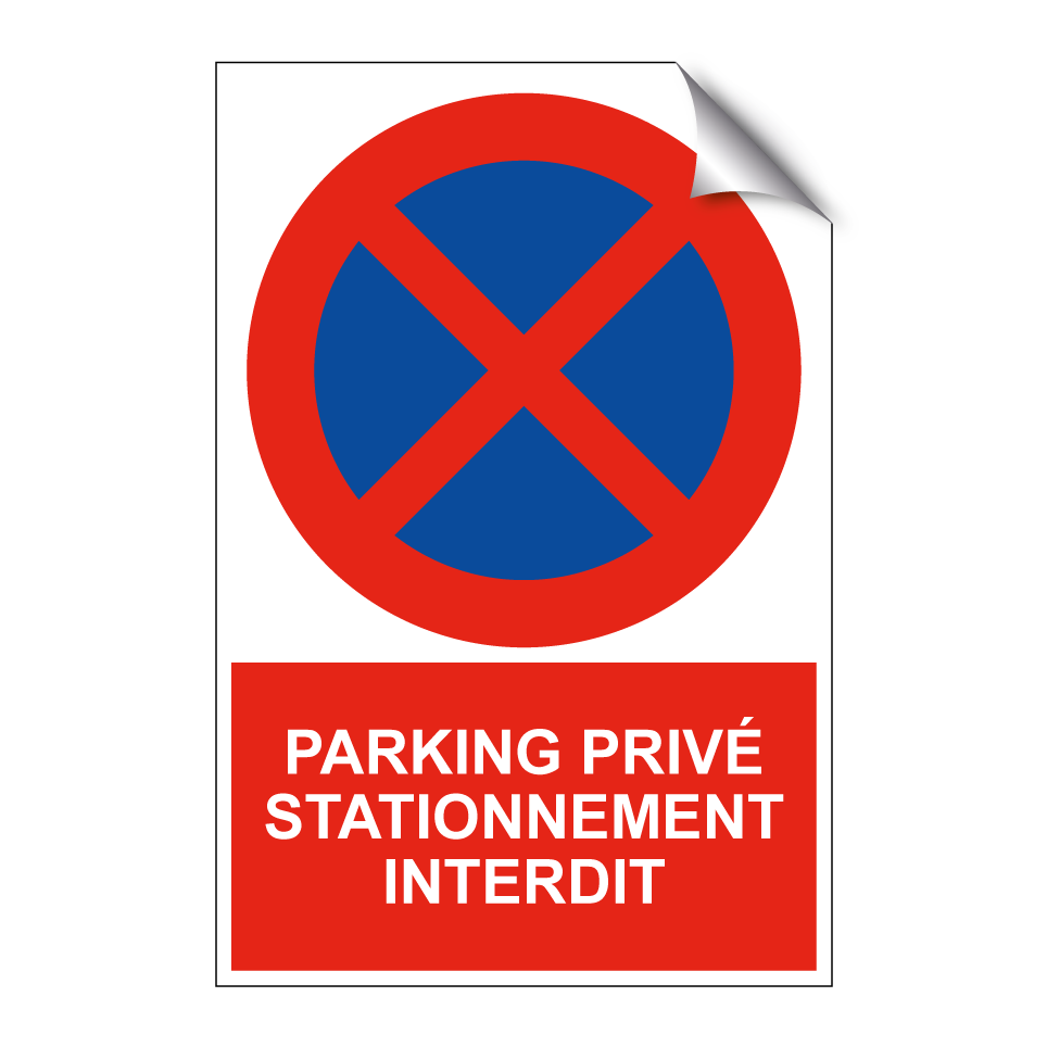 Parking privé stationnement interdit