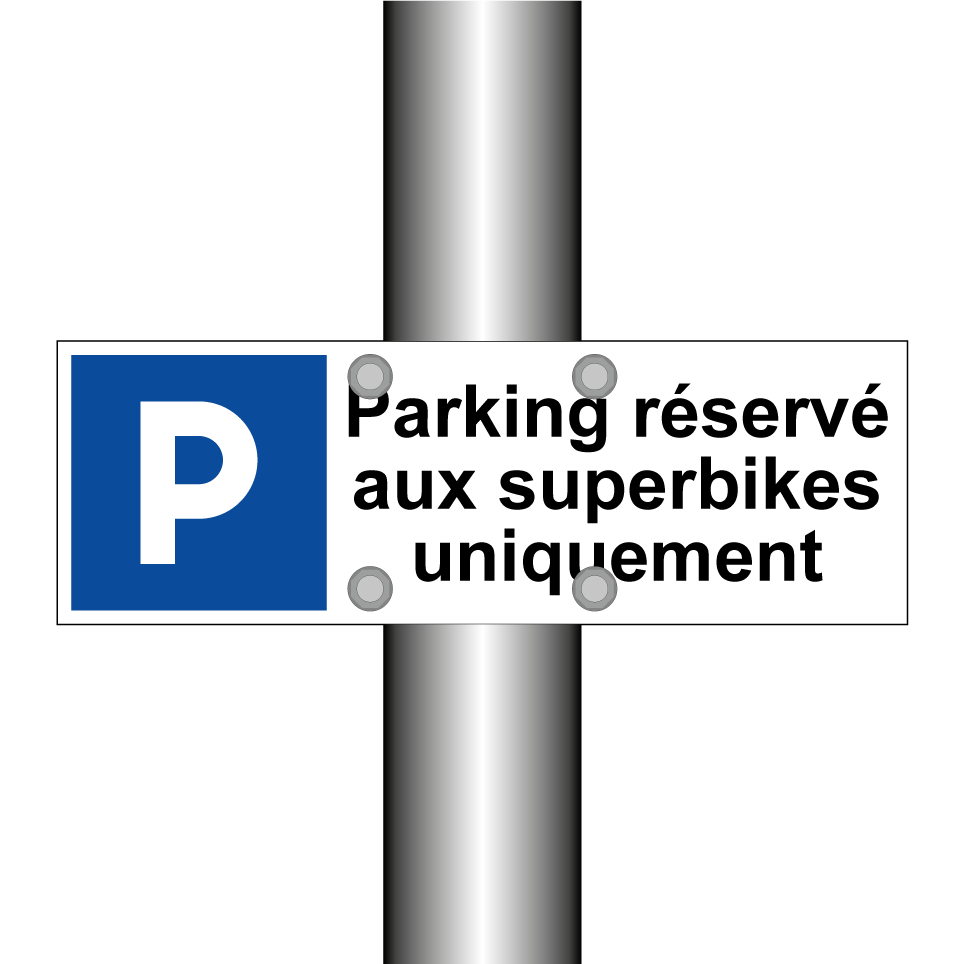 Parking réservé aux superbikes uniquement