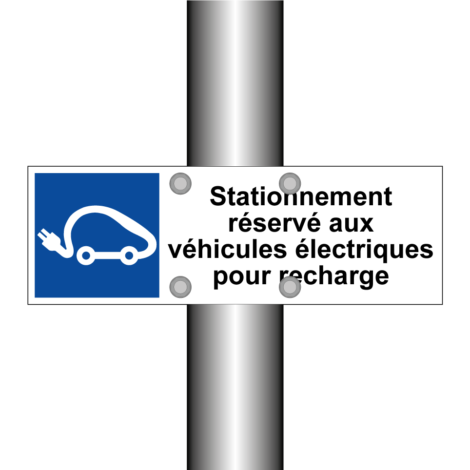 Stationnement réservé aux véhicules électriques pour recharge