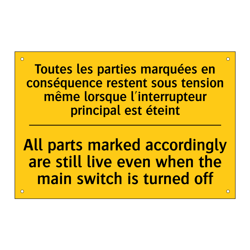 Toutes les parties marquées en /.../ - All parts marked accordingly are /.../
