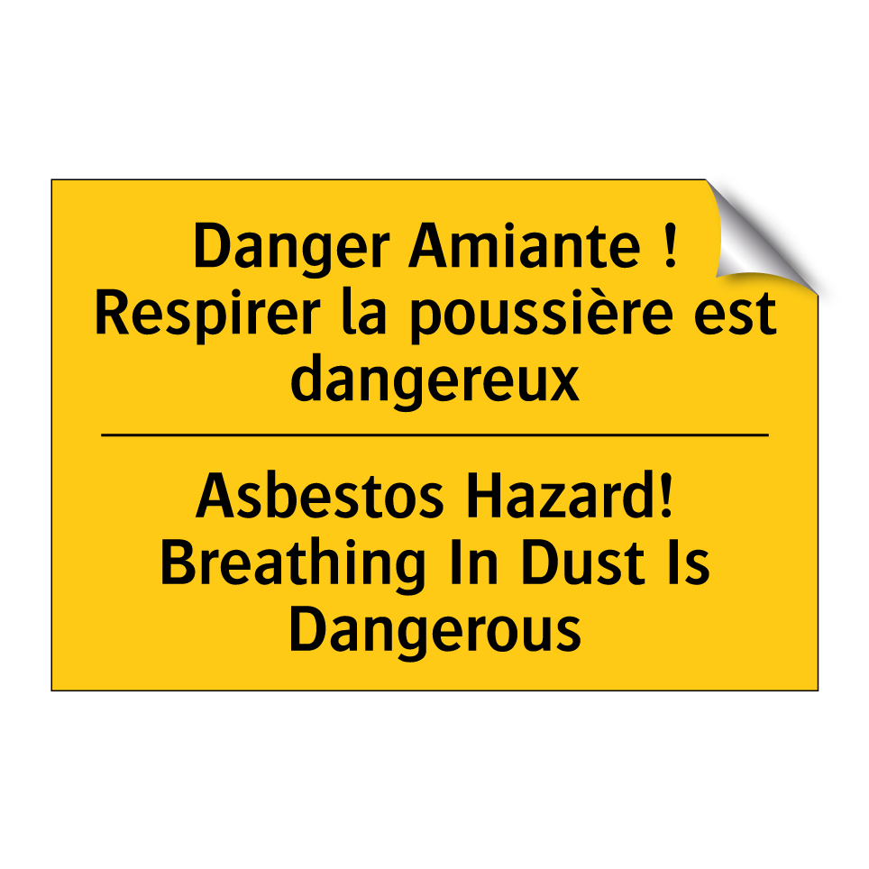 Danger Amiante ! Respirer la poussière /.../ - Asbestos Hazard! Breathing In /.../