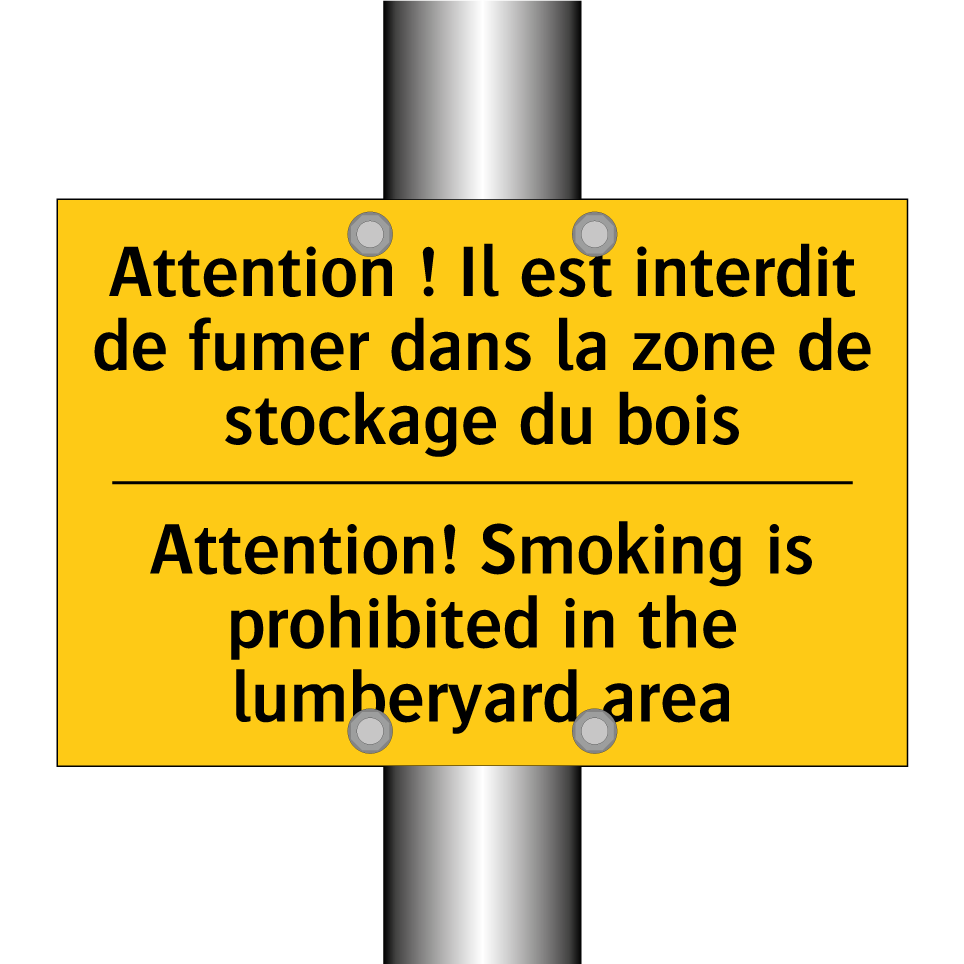 Attention ! Il est interdit de /.../ - Attention! Smoking is prohibited /.../