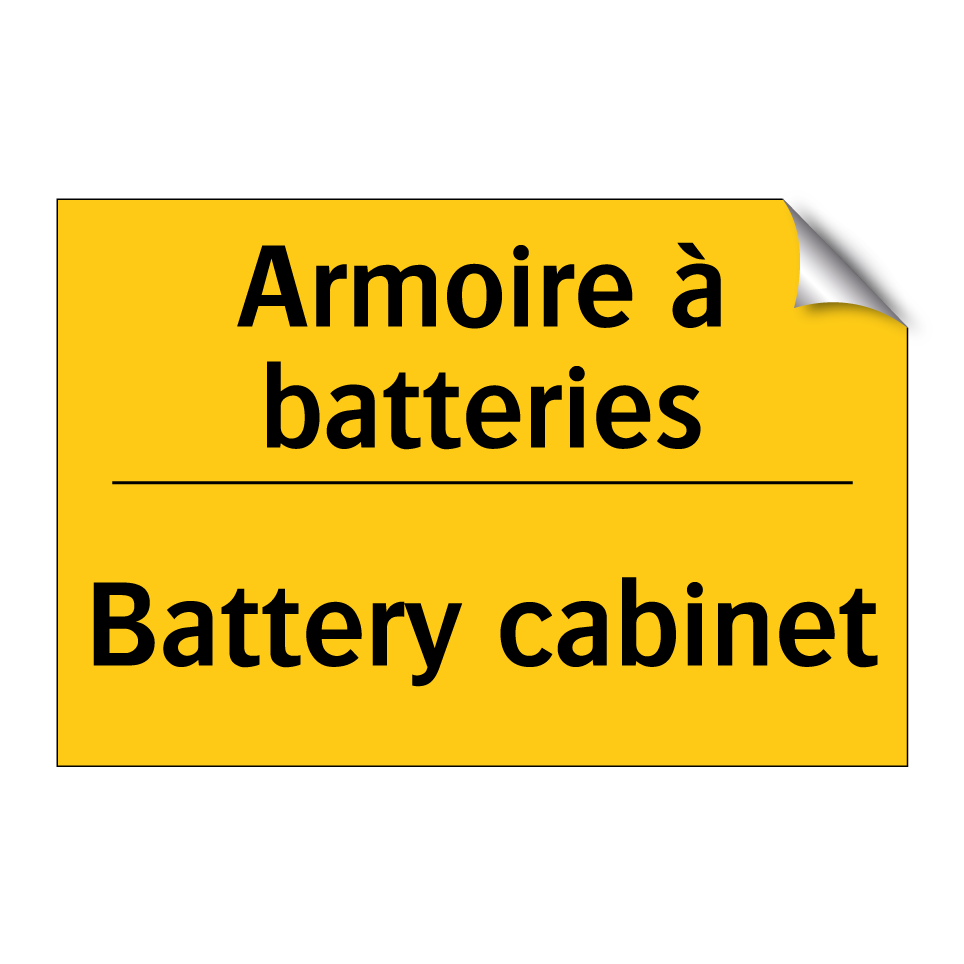 Armoire à batteries - Battery cabinet