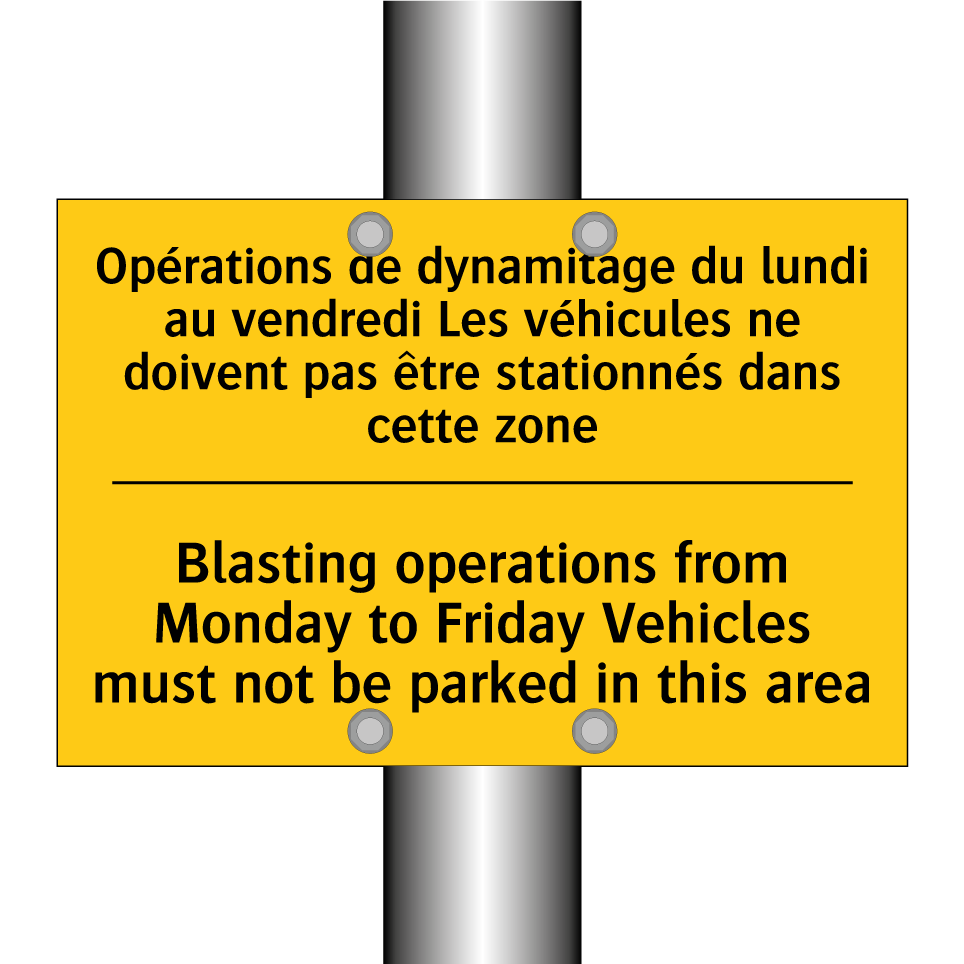 Opérations de dynamitage du lundi /.../ - Blasting operations from Monday /.../