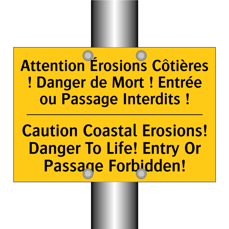 Attention Érosions Côtières ! /.../ - Caution Coastal Erosions! Danger /.../