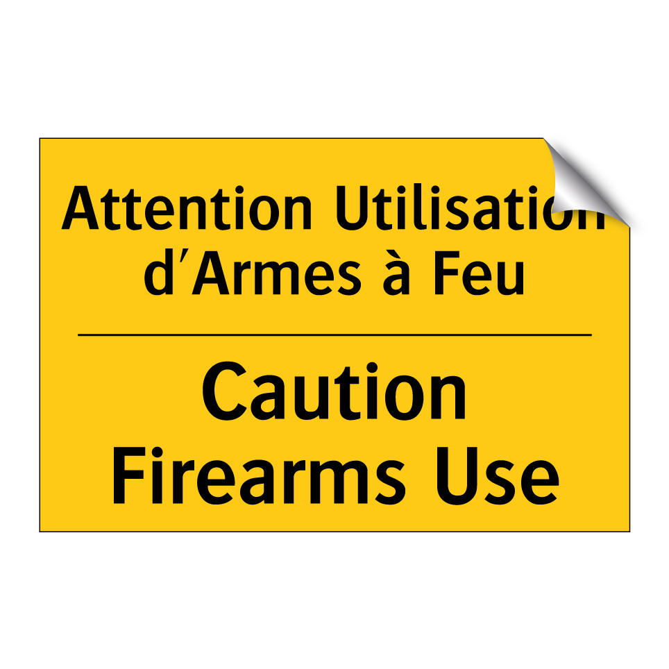 Attention Utilisation d'Armes /.../ - Caution Firearms Use