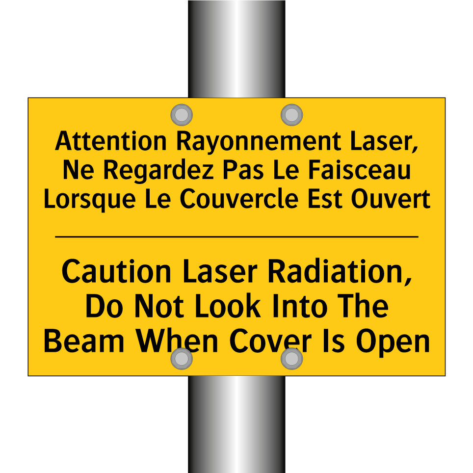Attention Rayonnement Laser, Ne /.../ - Caution Laser Radiation, Do Not /.../