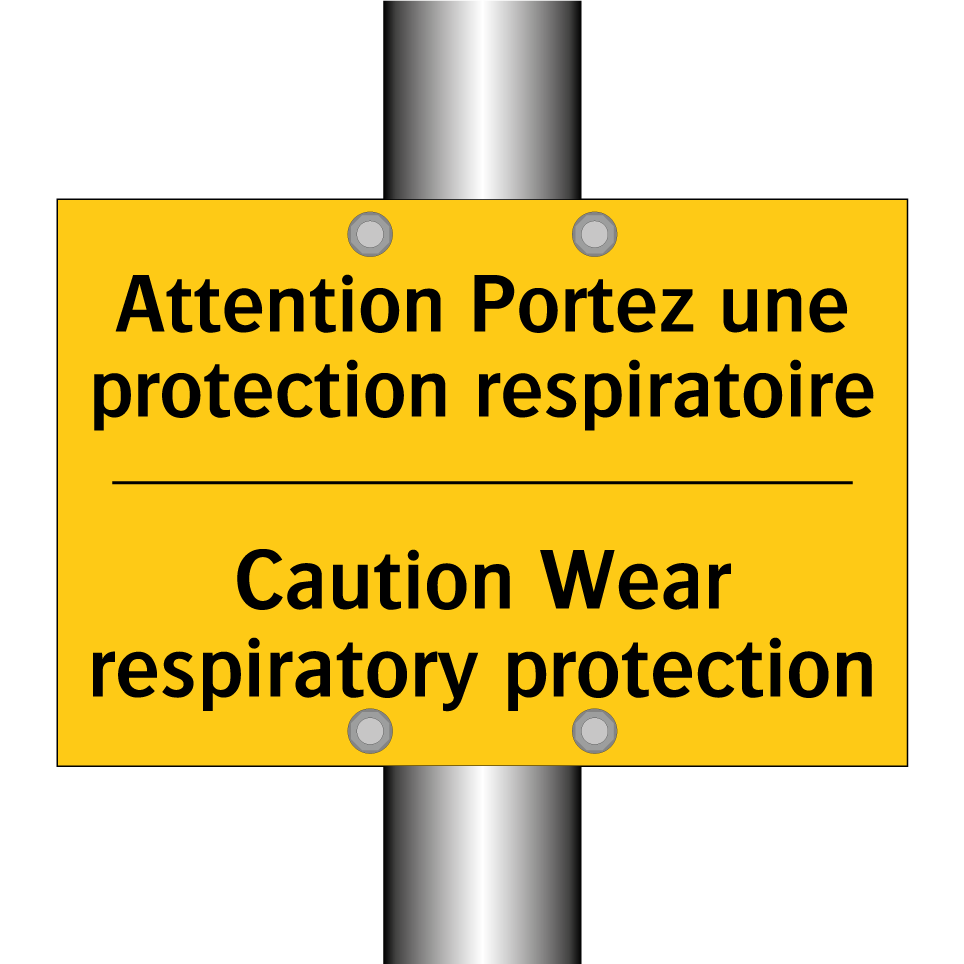 Attention Portez une protection /.../ - Caution Wear respiratory protection /.../