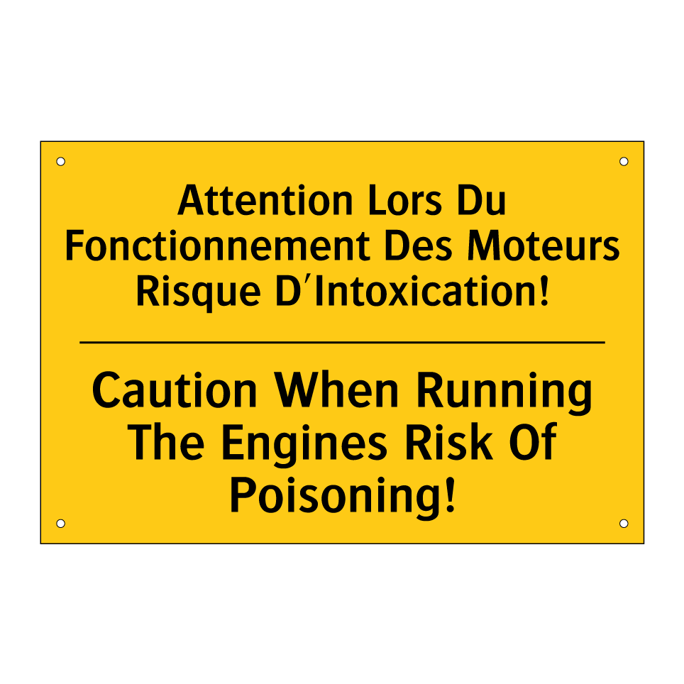 Attention Lors Du Fonctionnement /.../ - Caution When Running The Engines /.../