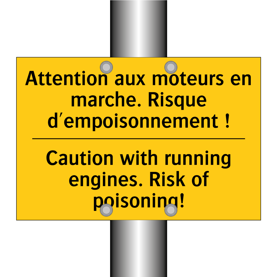 Attention aux moteurs en marche. /.../ - Caution with running engines. /.../