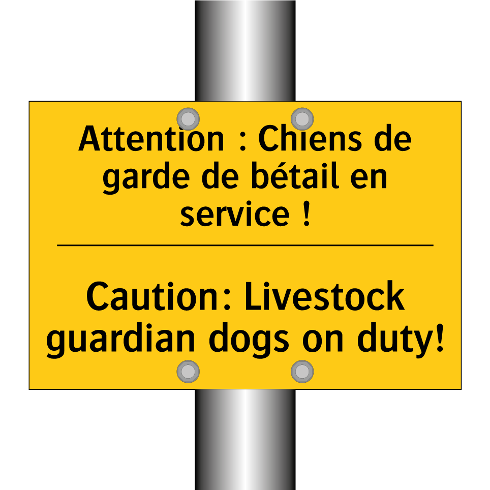 Attention : Chiens de garde de /.../ - Caution: Livestock guardian dogs /.../