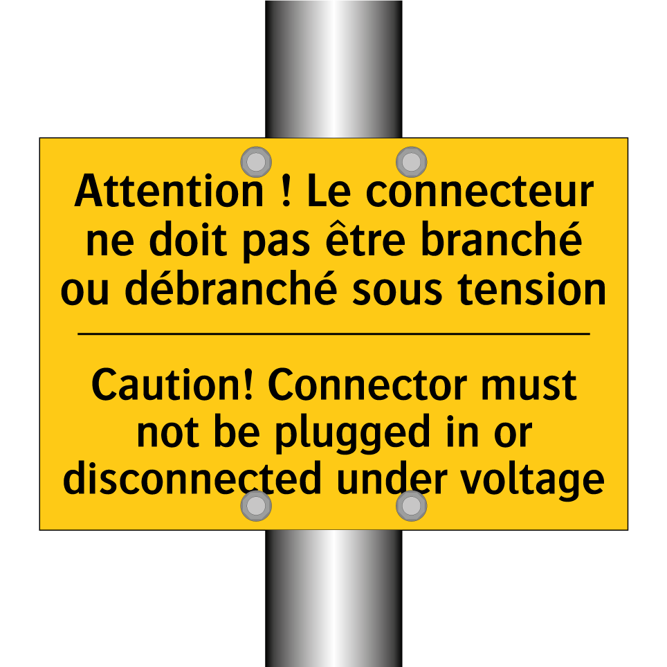 Attention ! Le connecteur ne doit /.../ - Caution! Connector must not be /.../