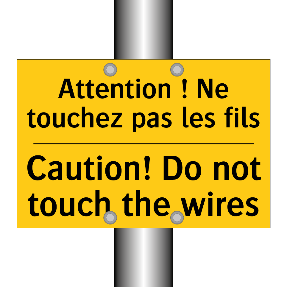 Attention ! Ne touchez pas les /.../ - Caution! Do not touch the wires /.../