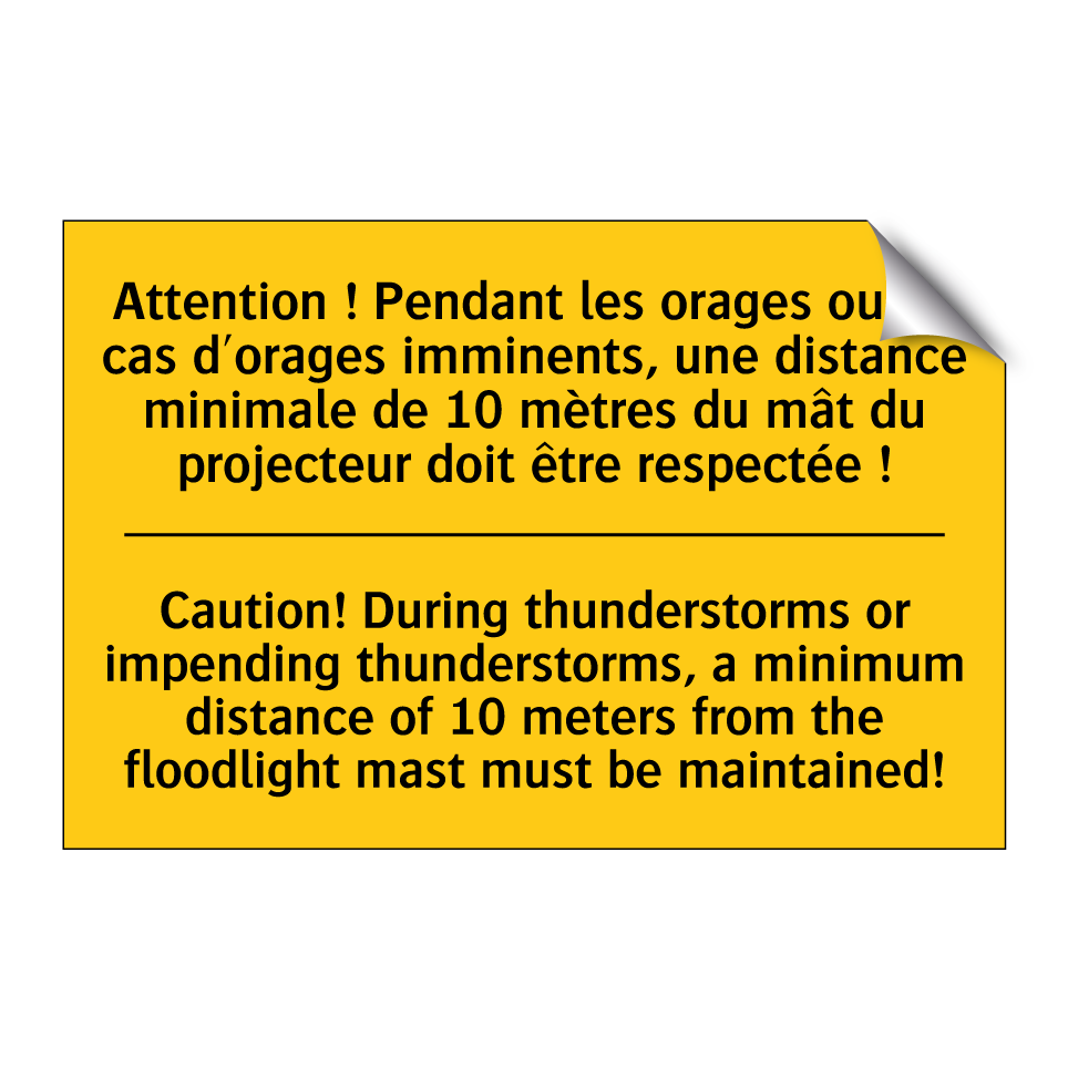 Attention ! Pendant les orages /.../ - Caution! During thunderstorms /.../