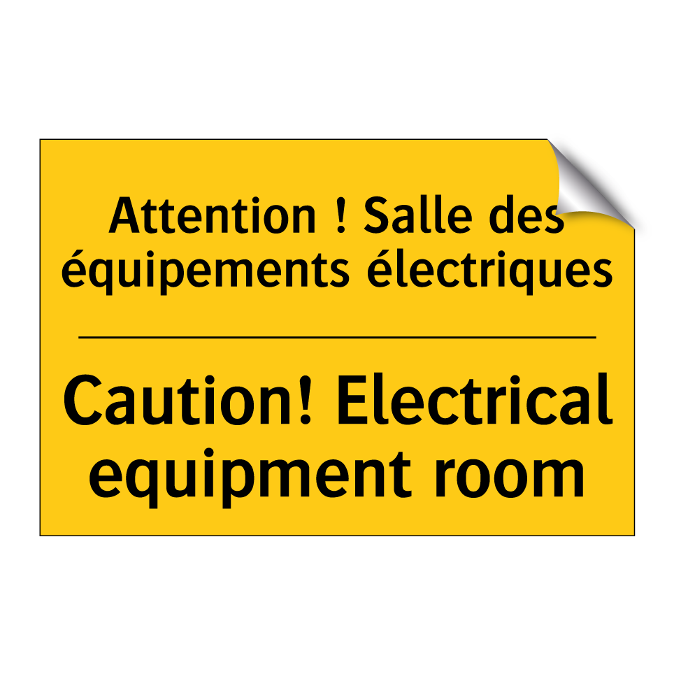 Attention ! Salle des équipements /.../ - Caution! Electrical equipment /.../