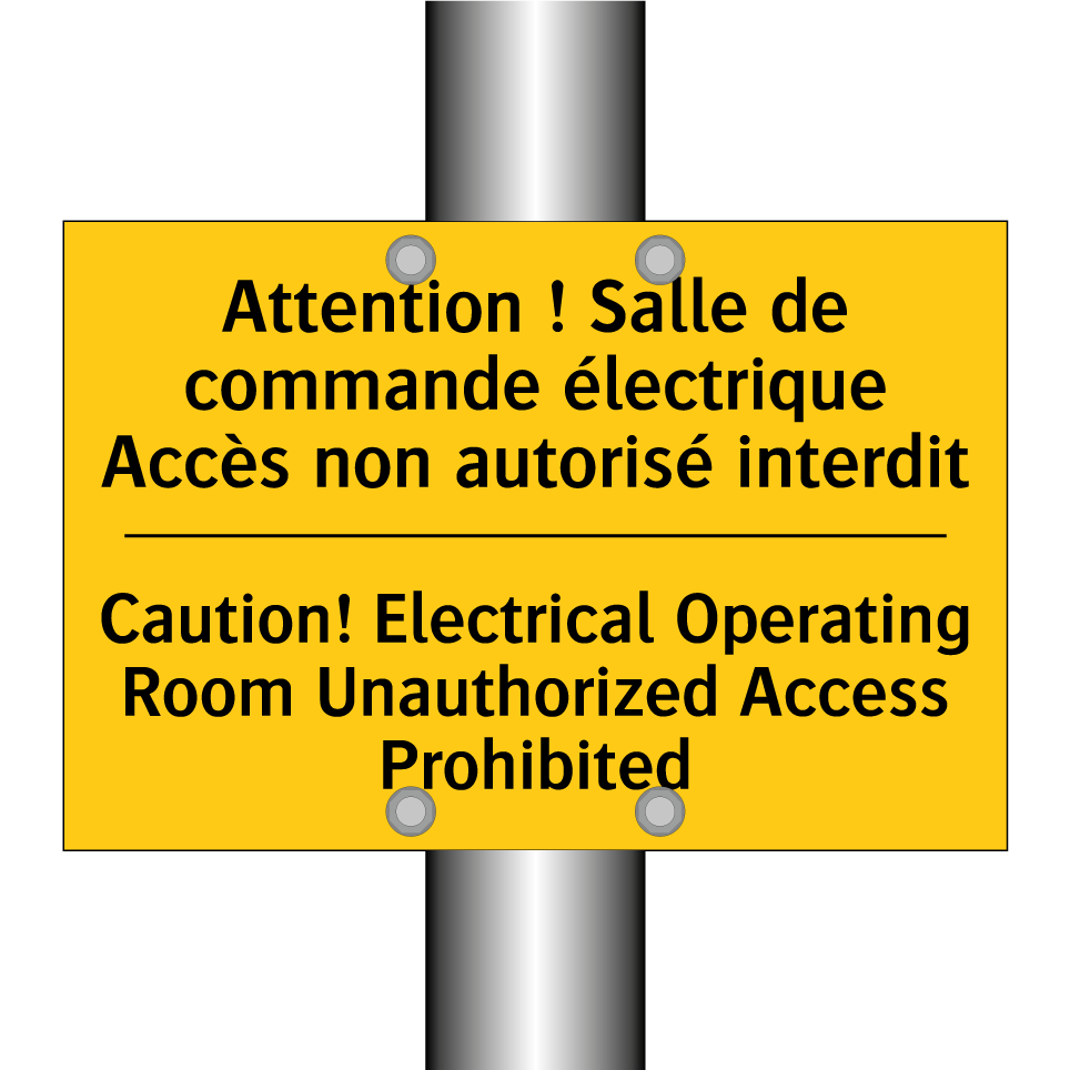 Attention ! Salle de commande /.../ - Caution! Electrical Operating /.../