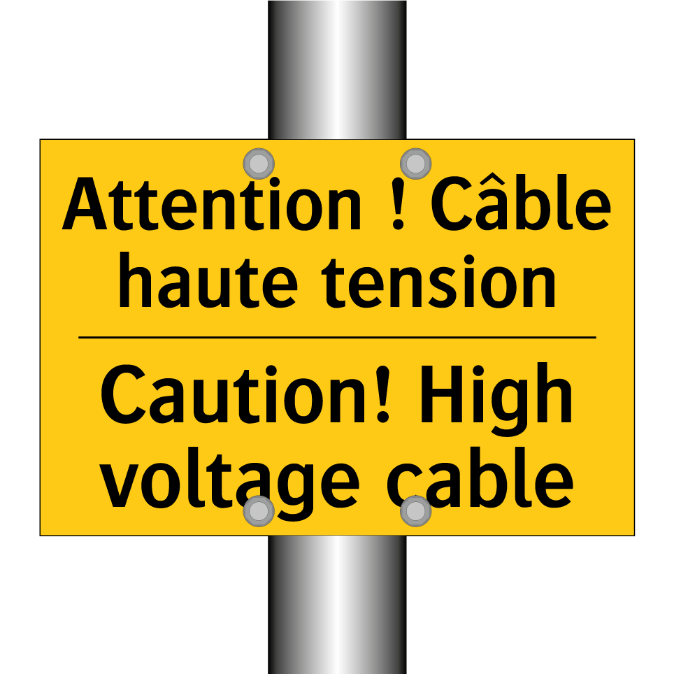 Attention ! Câble haute tension /.../ - Caution! High voltage cable