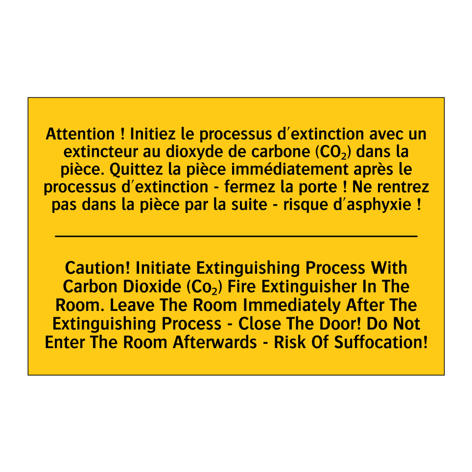 Attention ! Initiez le processus /.../ - Caution! Initiate Extinguishing /.../