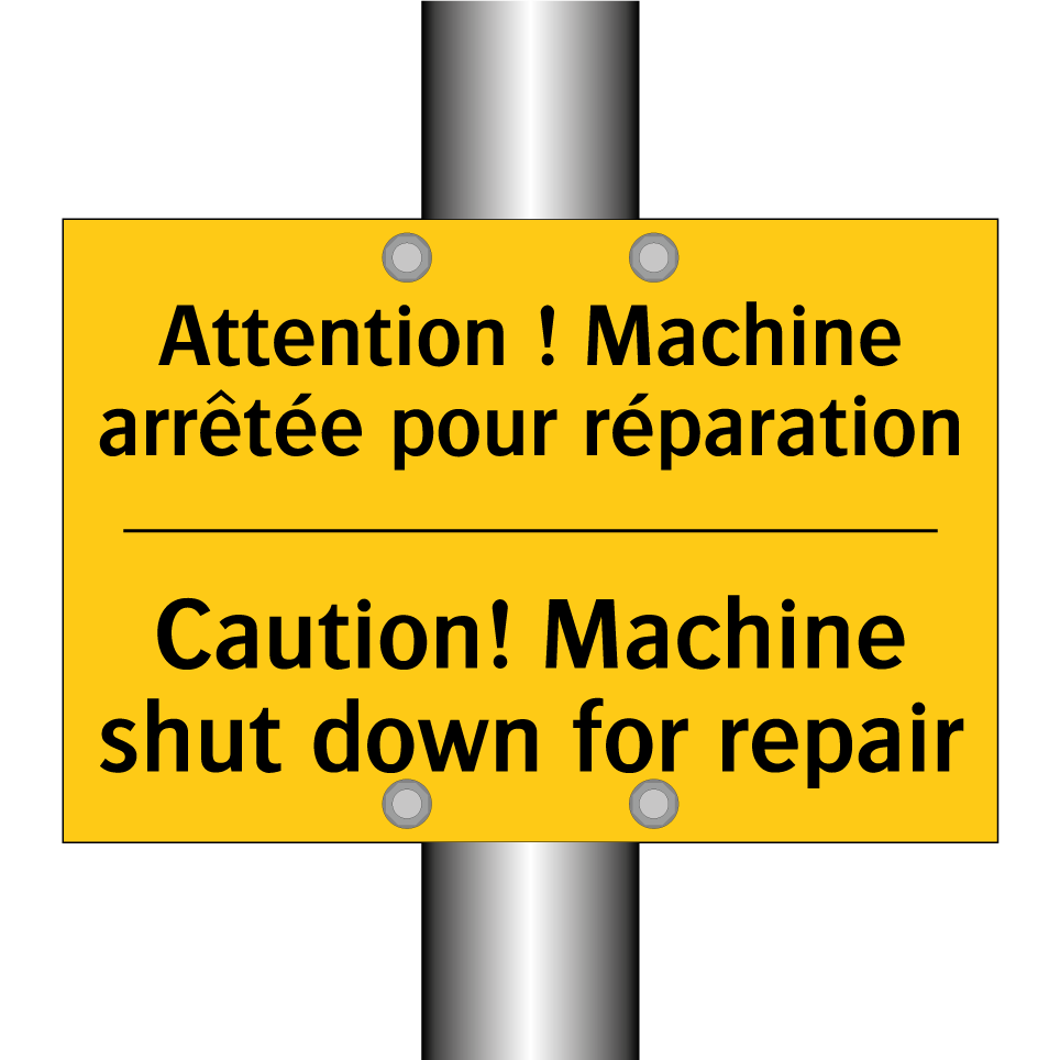 Attention ! Machine arrêtée pour /.../ - Caution! Machine shut down for /.../