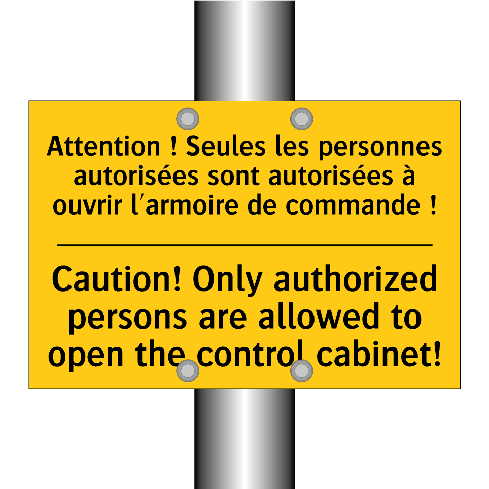 Attention ! Seules les personnes /.../ - Caution! Only authorized persons /.../
