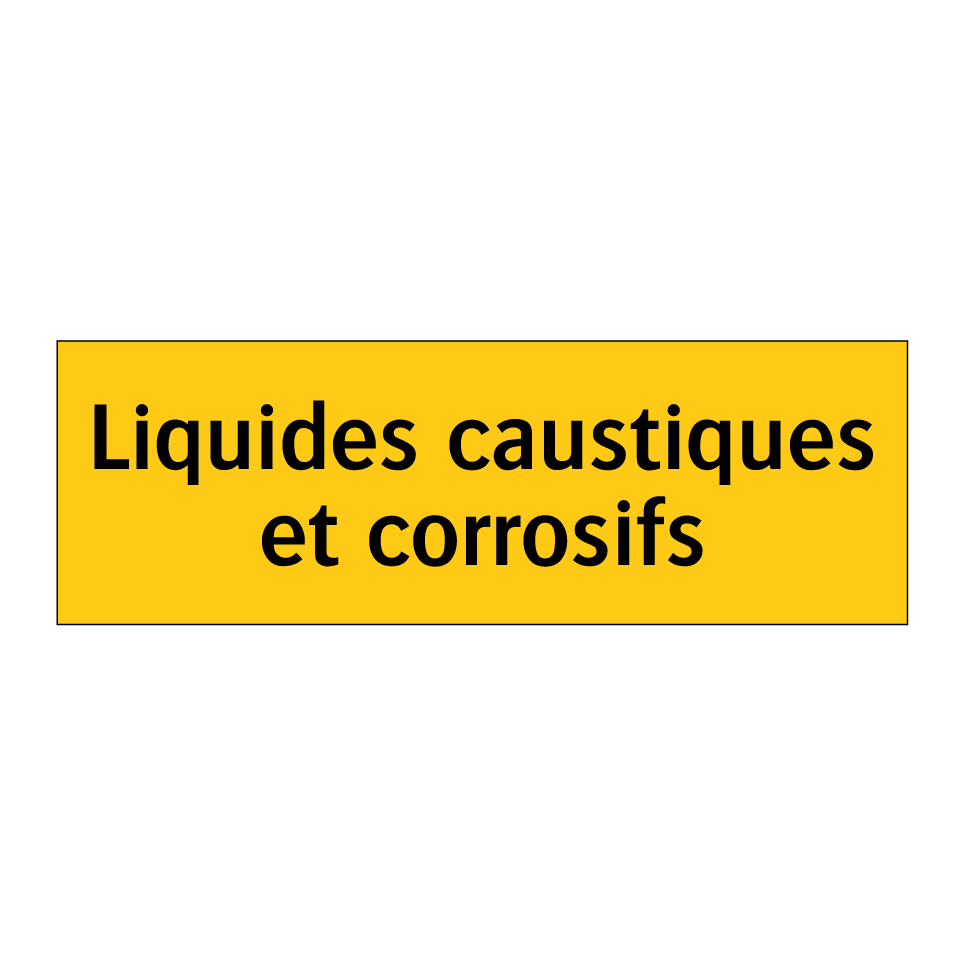 Liquides caustiques et corrosifs
