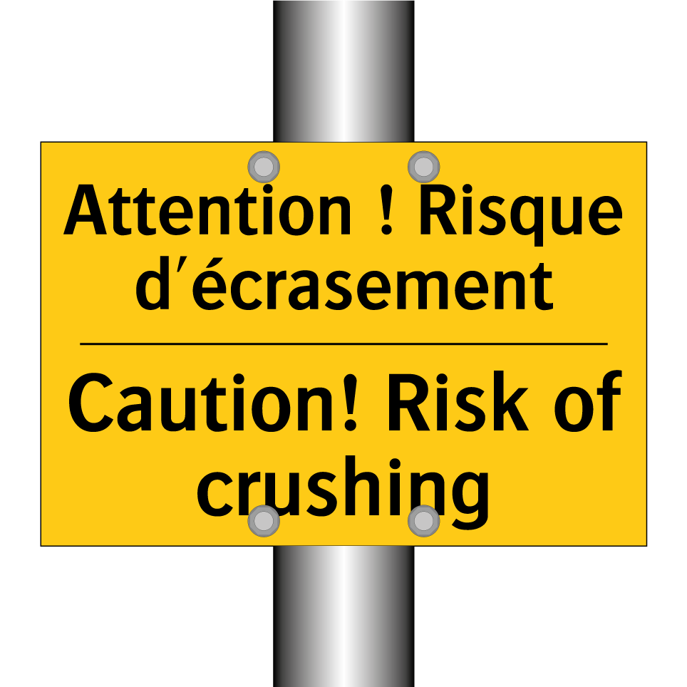 Attention ! Risque d'écrasement /.../ - Caution! Risk of crushing