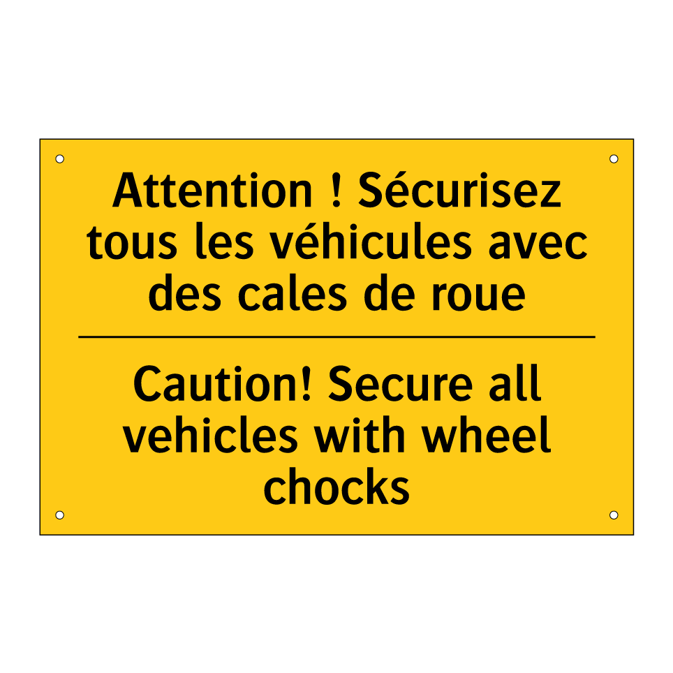 Attention ! Sécurisez tous les /.../ - Caution! Secure all vehicles with /.../