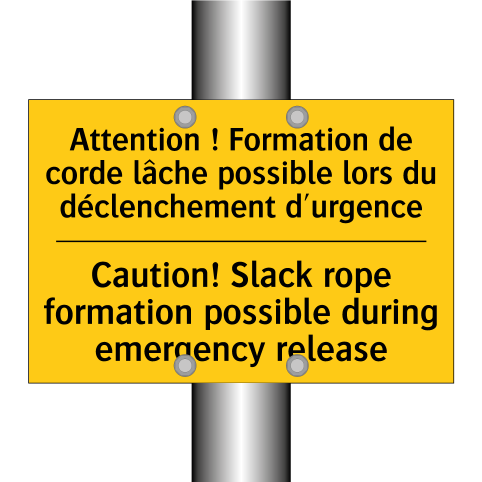Attention ! Formation de corde /.../ - Caution! Slack rope formation /.../