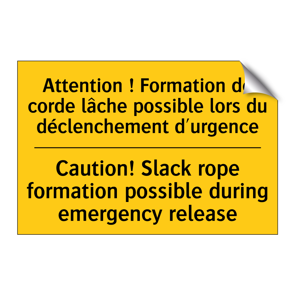 Attention ! Formation de corde /.../ - Caution! Slack rope formation /.../