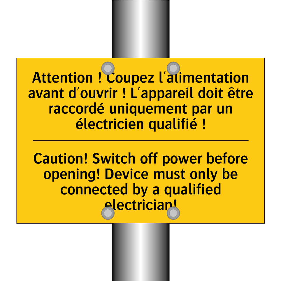 Attention ! Coupez l'alimentation /.../ - Caution! Switch off power before /.../