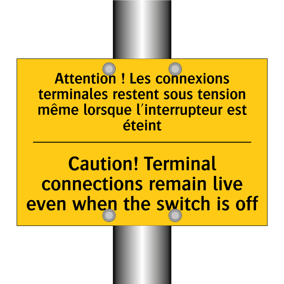 Attention ! Les connexions terminales /.../ - Caution! Terminal connections /.../