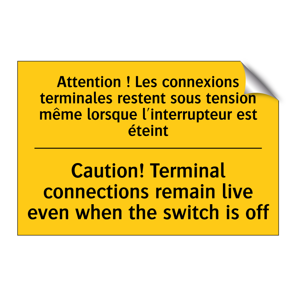Attention ! Les connexions terminales /.../ - Caution! Terminal connections /.../