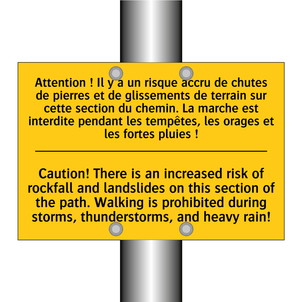 Attention ! Il y a un risque accru /.../ - Caution! There is an increased /.../