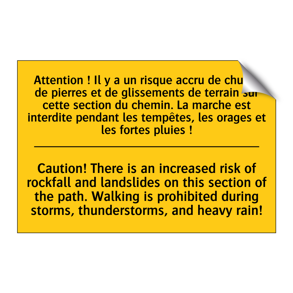 Attention ! Il y a un risque accru /.../ - Caution! There is an increased /.../