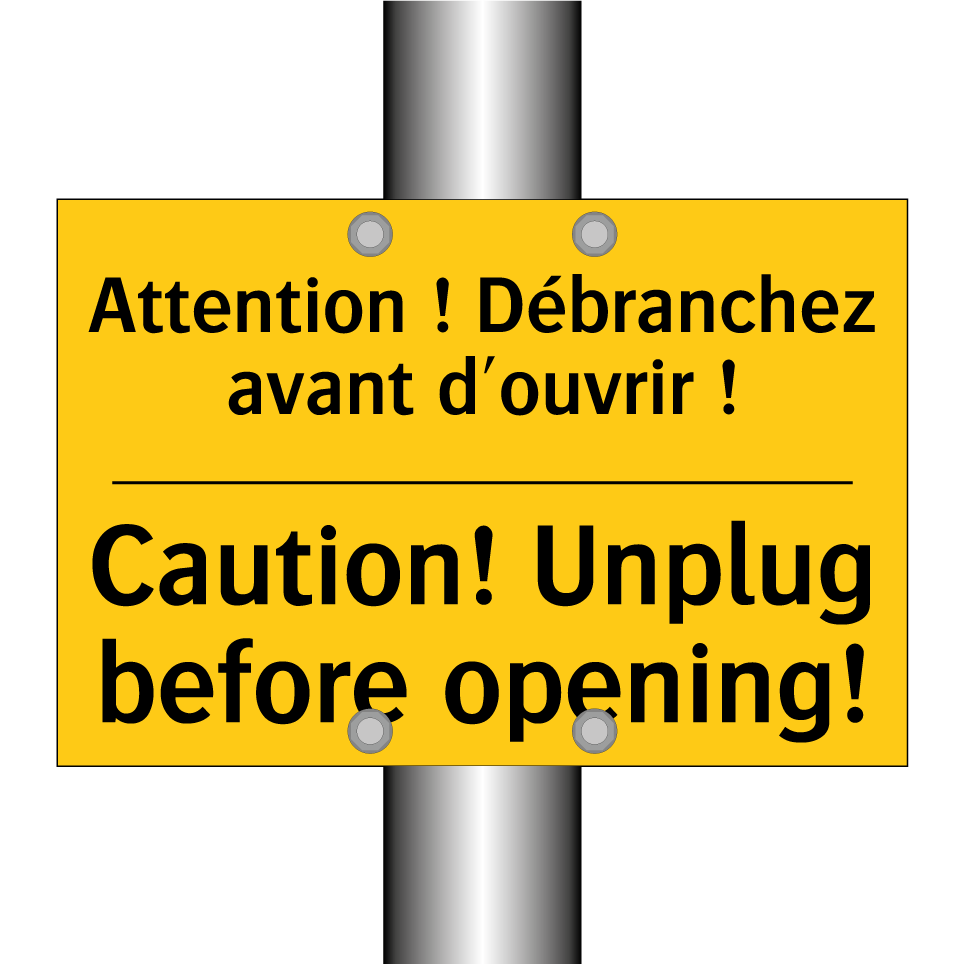 Attention ! Débranchez avant d'ouvrir /.../ - Caution! Unplug before opening! /.../