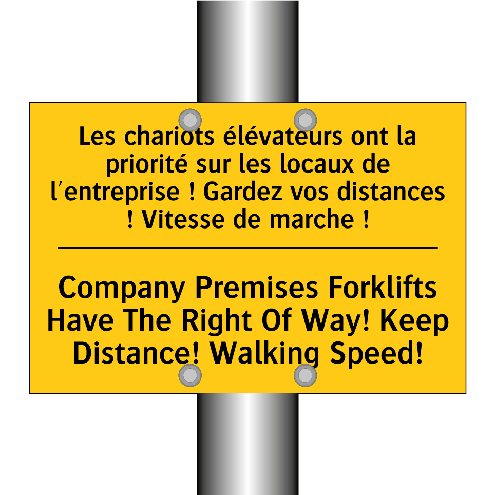 Les chariots élévateurs ont la /.../ - Company Premises Forklifts Have /.../