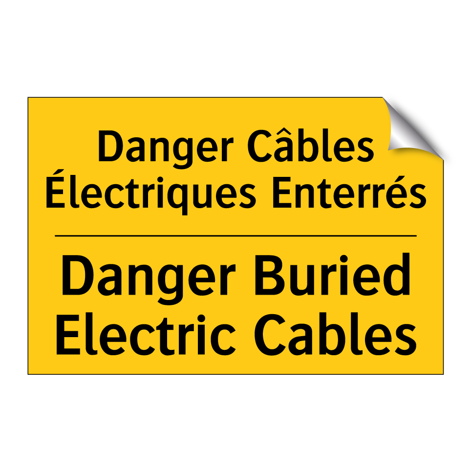 Danger Câbles Électriques Enterrés /.../ - Danger Buried Electric Cables