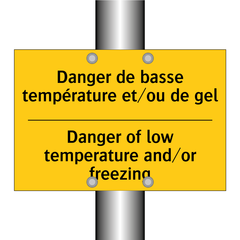 Danger de basse température et/ou /.../ - Danger of low temperature and/or /.../