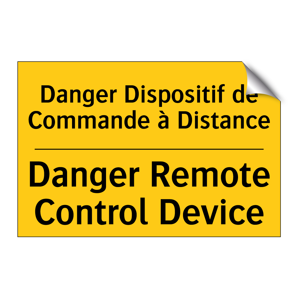 Danger Dispositif de Commande /.../ - Danger Remote Control Device