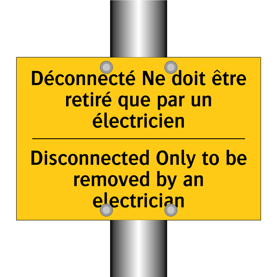 Déconnecté Ne doit être retiré /.../ - Disconnected Only to be removed /.../
