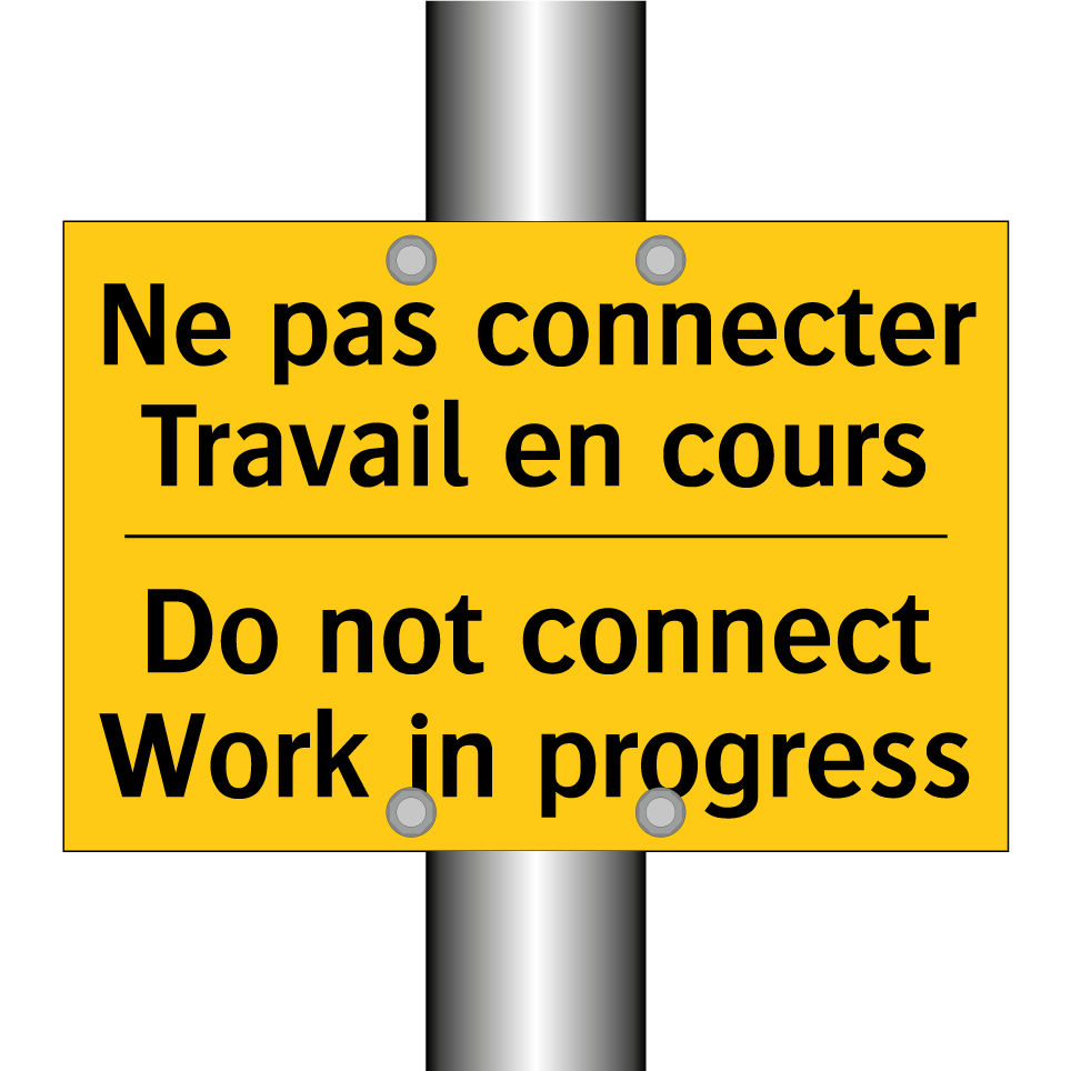 Ne pas connecter Travail en cours /.../ - Do not connect Work in progress /.../