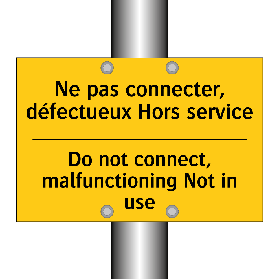 Ne pas connecter, défectueux Hors /.../ - Do not connect, malfunctioning /.../