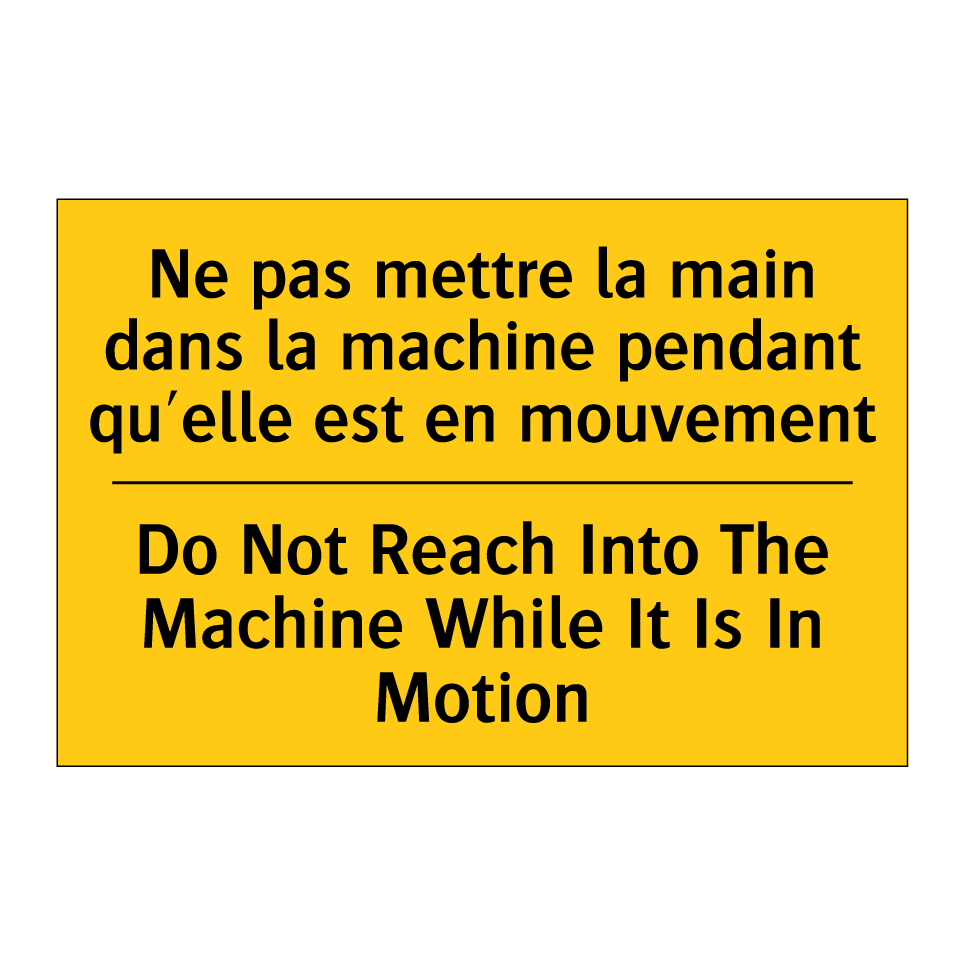 Ne pas mettre la main dans la /.../ - Do Not Reach Into The Machine /.../