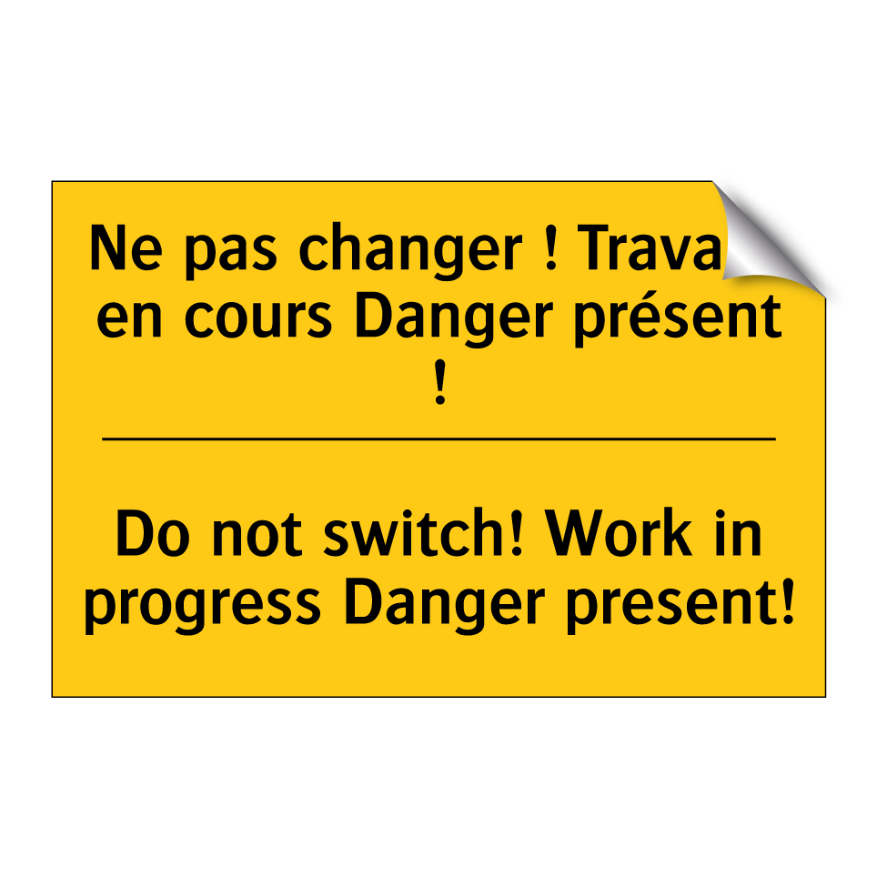Ne pas changer ! Travaux en cours /.../ - Do not switch! Work in progress /.../