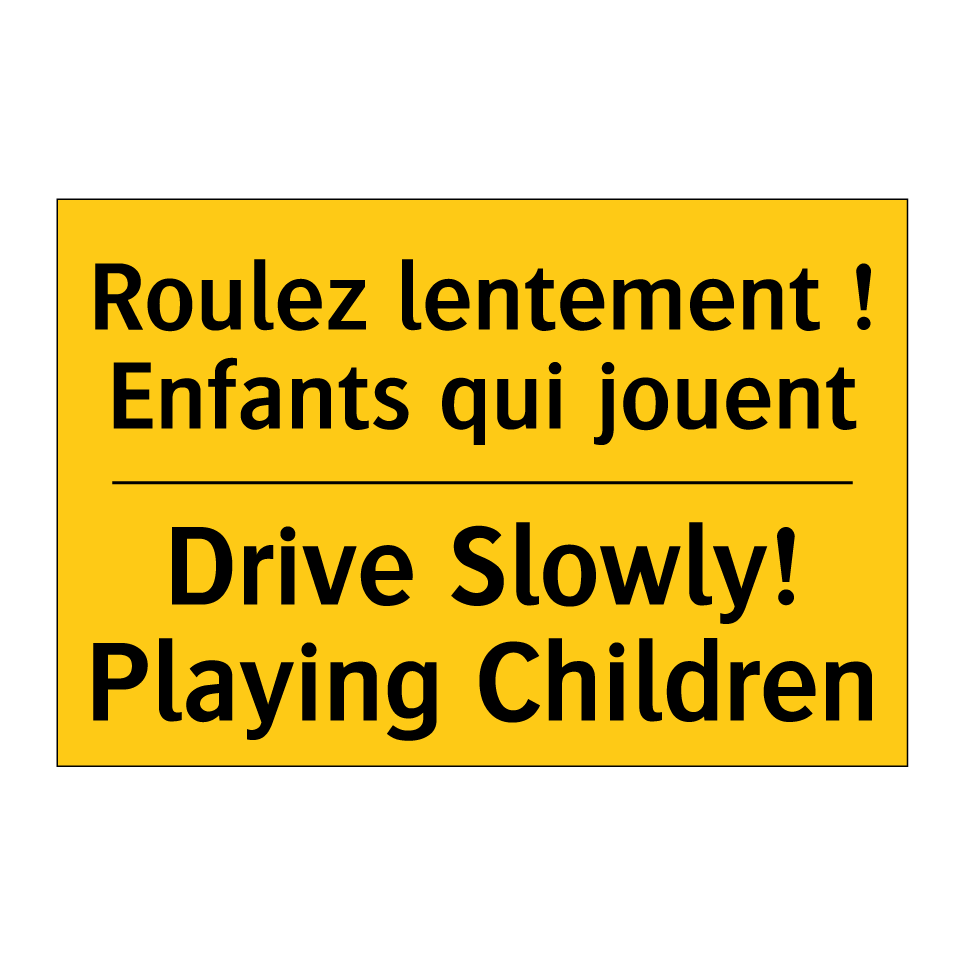 Roulez lentement ! Enfants qui /.../ - Drive Slowly! Playing Children